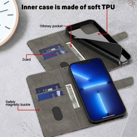 Eleganten etui/ovitek za  Samsung A34 5G, Barvite rože