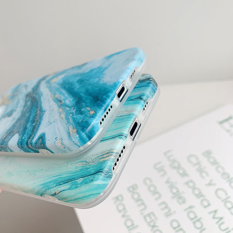 Ovitek za iPhone 12 Mini | Modrobeli marmor