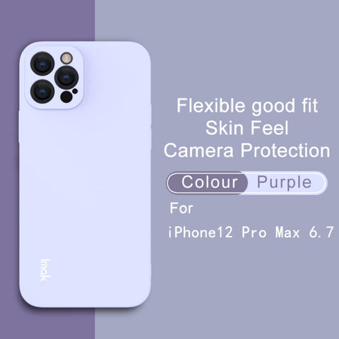 Ovitek za iPhone 12 Pro Max | IMAK Silikonski | Vijolična barva