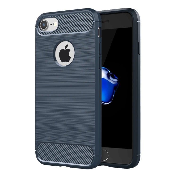 Ovitek za iPhone SE 2020, 7 in 8 | Carbon vzorec, temno moder