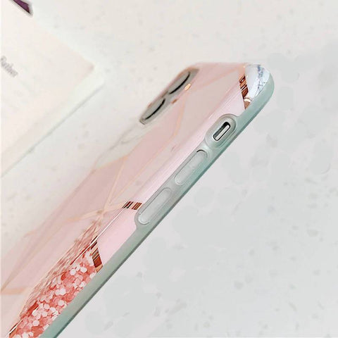 Ovitek za iPhone X/XS | Pink, vzorec marmorja