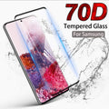 70D kaljeno zaščitno steklo za Samsung S20 | Črn rob