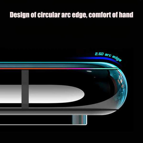 70D kaljeno zaščitno steklo za Samsung S10 Plus | Črn rob