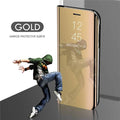Etui s prednjim steklom za Samsung S20 | Zlata barva