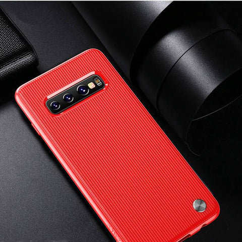 Ovitek za Samsung Note10 Plus | IPAKY Suitcase Stripe | Rdeč