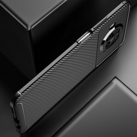 Ovitek za Xiaomi Mi 10T Lite 5G | Carbon vzorec | Moder