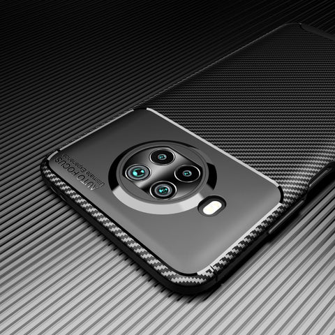 Ovitek za Xiaomi Mi 10T Lite 5G | Carbon vzorec | Moder
