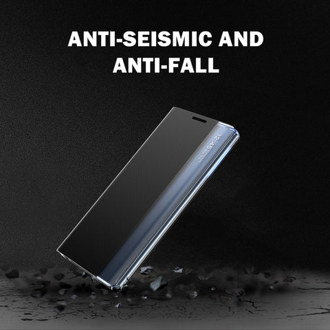 Etui/ovitek s prednjim oknom za Samsung A42 5G | Črn