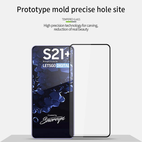 Premium zaščitno steklo za Samsung S21+ 5G | Pinwuyo Full Glue, črn rob
