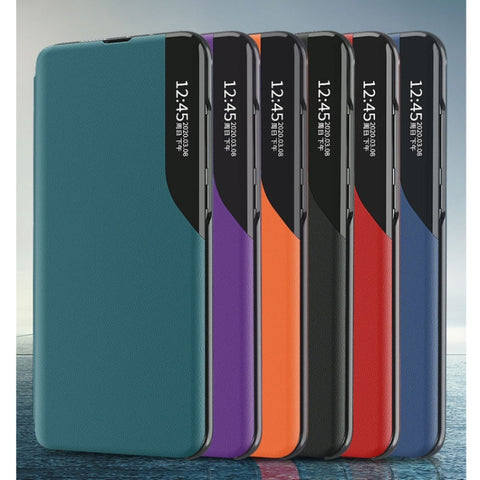 Etui/ovitek s prednjim okencem za Samsung A52 in A53 5G, Vijoličen