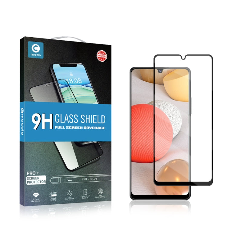 Mocolo Premium zaščitno steklo za Samsung A42 5G | Full Glue, črn rob