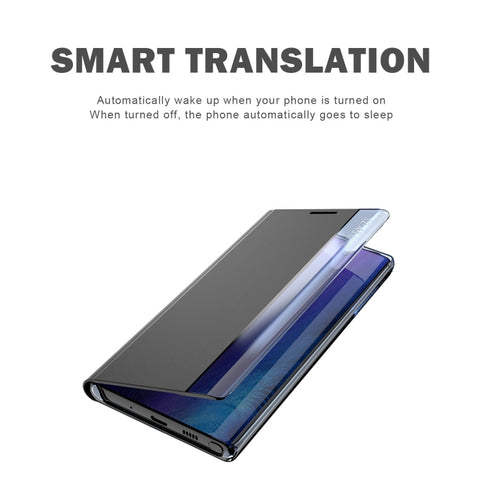 Etui/ovitek s prednjim oknom za Samsung A72 5G/4G | Rose Gold