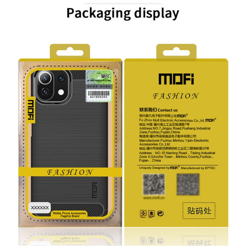 Ovitek za Xiaomi (Mi) 11 Lite 5G (NE) | MOFI Gentleness Carbon | Rdeč