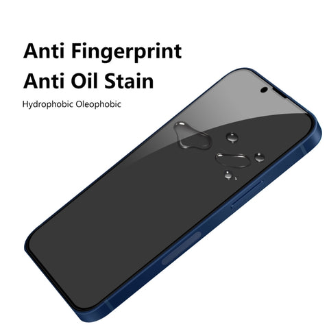 ENKAY Anti-Spy zaščitno steklo za iPhone 13/13 Pro | Full Glue, črn rob