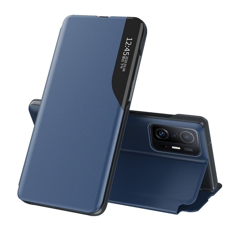 Etui/ovitek s prednjim okencem za Xiaomi 11T (Pro) |  Moder