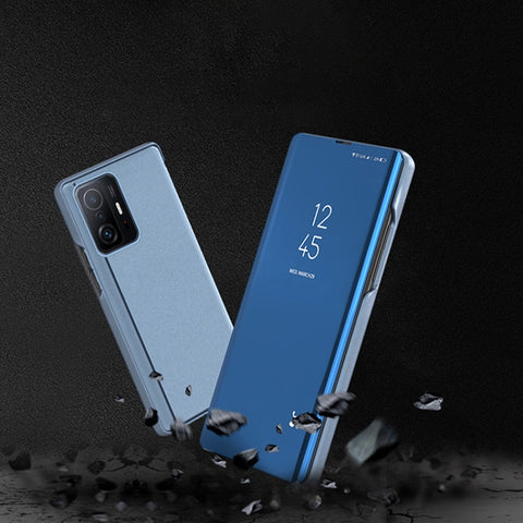 Etui/ovitek s prednjim steklom za  Xiaomi 11T (Pro) | Modro vijoličen