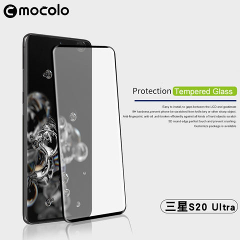 Mocolo Premium zaščitno steklo za Samsung S20 Ultra | Full Glue, črn rob