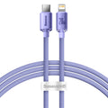BASEUS Crystal Shine USB-C/USB-C 100W Fast Charge kabel, Vijoličen, 1,2m