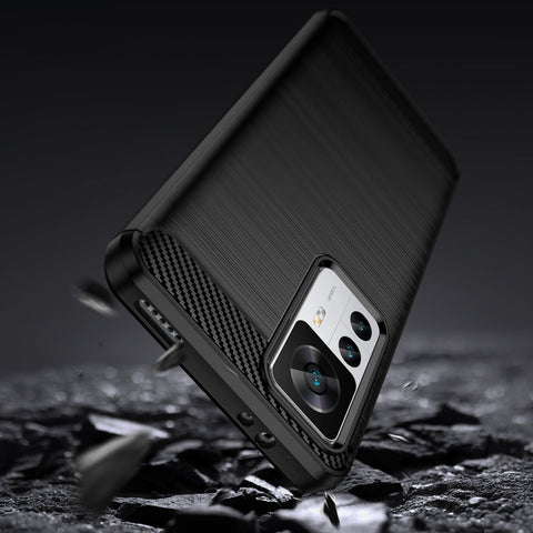 Ovitek za Xiaomi 12T / 12T Pro, Carbon, Črn