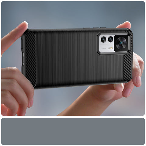 Ovitek za Xiaomi 12T / 12T Pro, Carbon, Črn