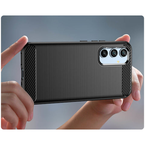 Ovitek za Samsung A54 5G, Carbon vzorec, Moder