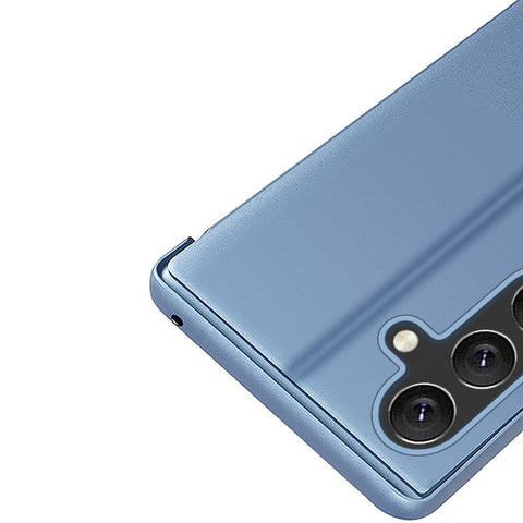 Etui/ovitek s prednjim steklom za  Samsung A34 5G, Moder