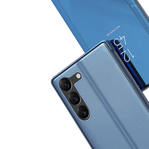 Etui/ovitek s prednjim steklom za  Samsung S23 5G, Črn