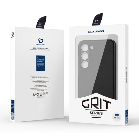 DUX DUCIS Grit MagSafe ovitek za Samsung S23 5G, Eko usnje, Črn