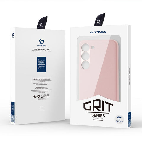 DUX DUCIS Grit MagSafe ovitek za Samsung S23 Plus 5G, Eko usnje, Pink