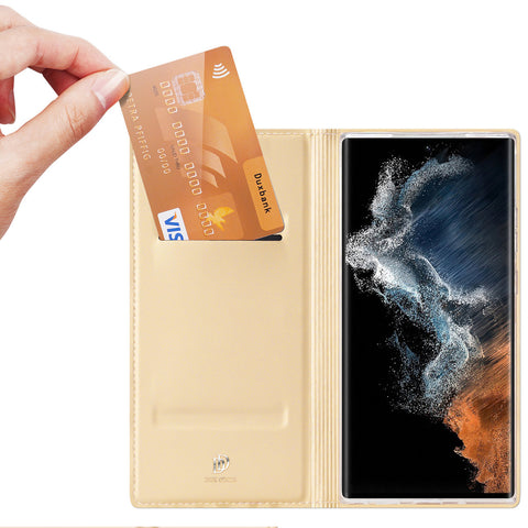 Eleganten etui/ovitek Dux Ducis SKIN PRO za Samsung S23 Ultra 5G, Gold