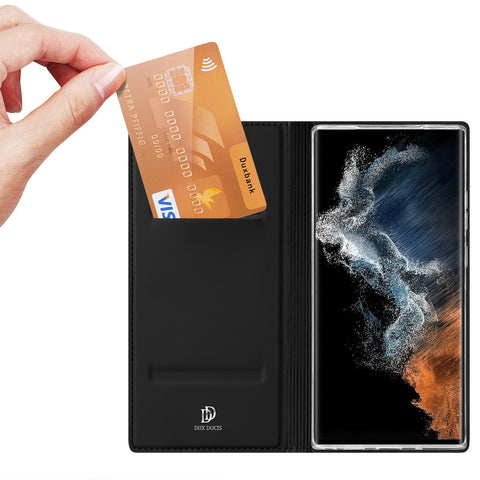 Eleganten etui/ovitek Dux Ducis SKIN PRO za Samsung S23 Ultra 5G, Črn