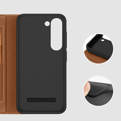 DUX DUCIS Skin X2 modni etui/ovitek za Samsung Galaxy S23 Plus 5G, Rjav