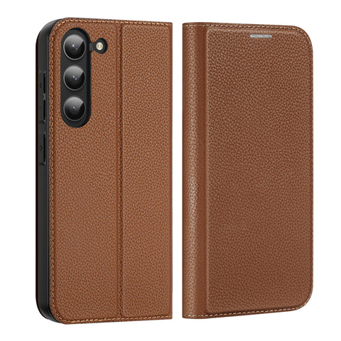 DUX DUCIS Skin X2 modni etui/ovitek za Samsung Galaxy S23 Plus 5G, Rjav