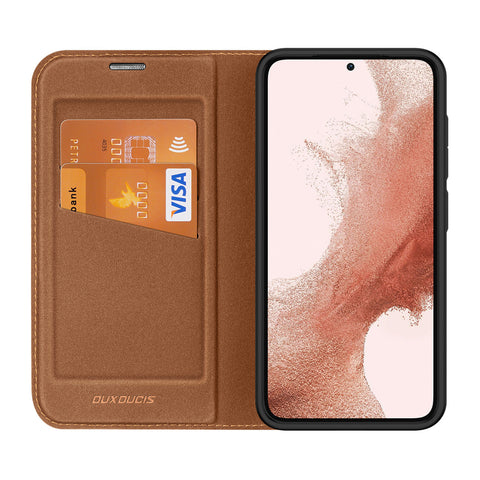 DUX DUCIS Skin X2 modni etui/ovitek za Samsung Galaxy S23 Plus 5G, Rjav