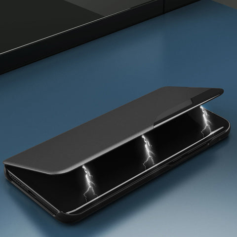 Etui/ovitek s prednjim okencem za Samsung S23, Črn