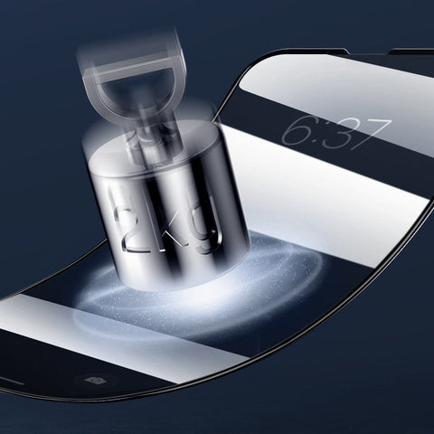 JOYROOM Knight Anti-Spy zaščitno steklo za iPhone 13 Pro Max | Full Glue, črn rob