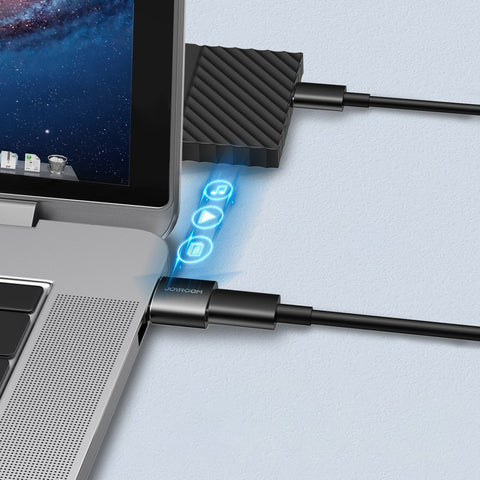 Joyroom USB-A/USB-C Adapter, Črn, 2PACK