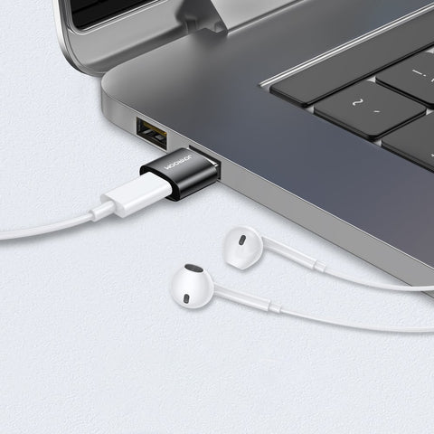 Joyroom USB-A/USB-C Adapter, Črn, 2PACK