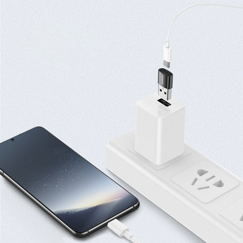 Joyroom USB-A/USB-C Adapter, Črn, 2PACK