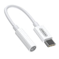 Joyroom USB-C / 3,5mm adapter za slušalke, Bel
