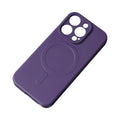 Liquid Silicone MagSafe ovitek za iPhone 15, Temno vijoličen