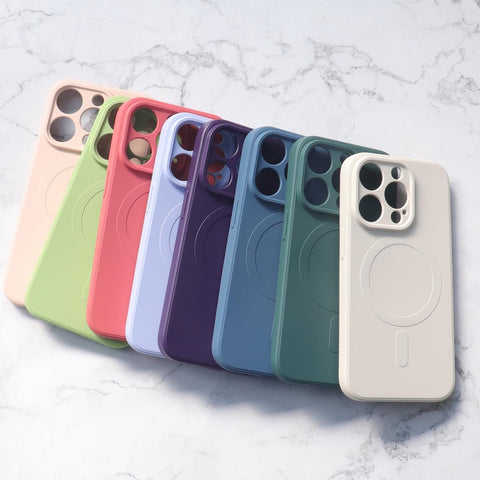 Liquid Silicone MagSafe ovitek za iPhone 15 Pro, Moder