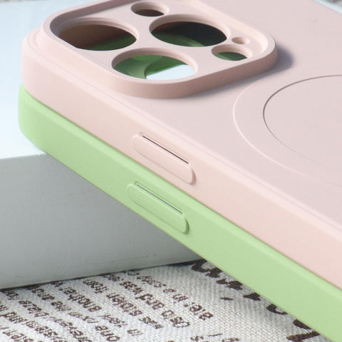 Liquid Silicone MagSafe ovitek za iPhone 15 Pro, Moder