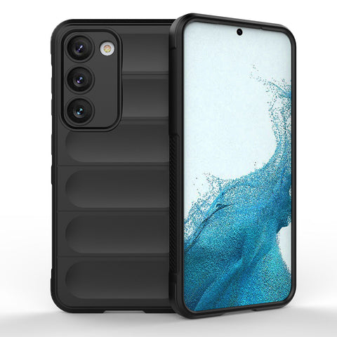 Eleganten Wave ovitek za Samsung S23 Plus, Črn