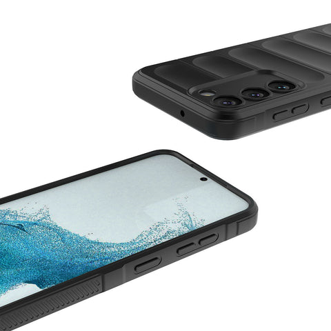 Eleganten Wave ovitek za Samsung S23, Nebeško moder