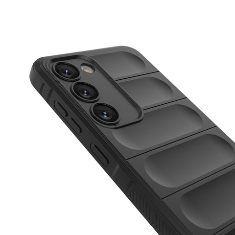 Eleganten Wave ovitek za Samsung S23, Nebeško moder