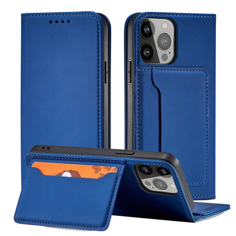 Modni etui/ovitek za Samsung A34, žepek, Moder