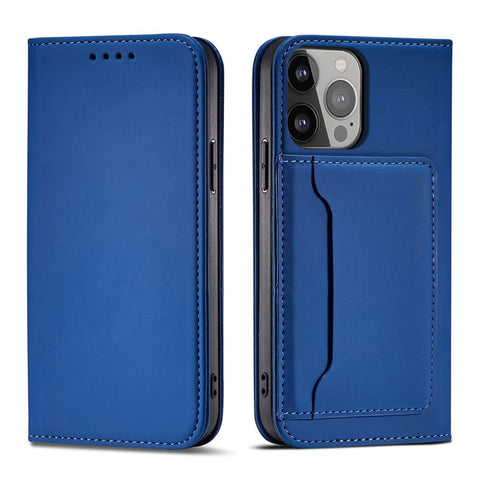Modni etui/ovitek za Samsung S23 Ultra, žepek, Moder