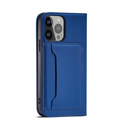 Modni etui/ovitek za Samsung S23 Ultra, žepek, Moder
