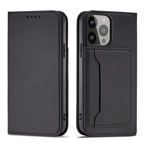 Modni etui/ovitek za Samsung S23, žepek, Črn